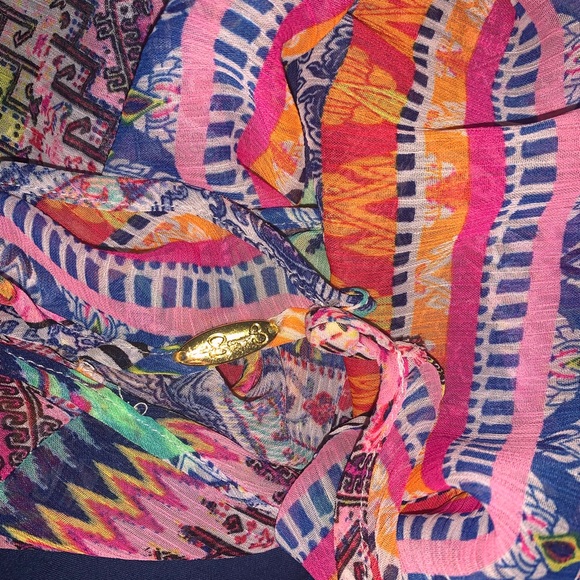 Multicoloured bathing suit cover up dress - Picture 4 of 4